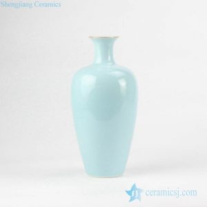 RZJR06 Willow leaf shape solid color china vase