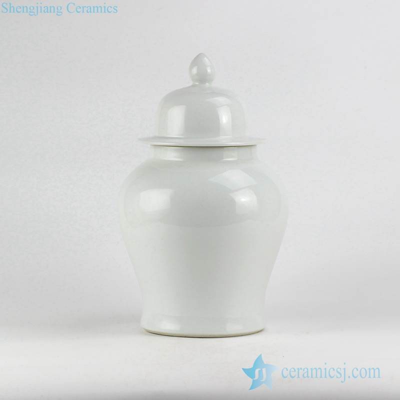  wholesale price white glossy simple style restaurant decor ceramic jar