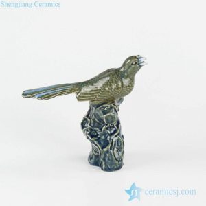 RYXP35 Jingdezhen China art design home decor crockery twittering bird sculpture