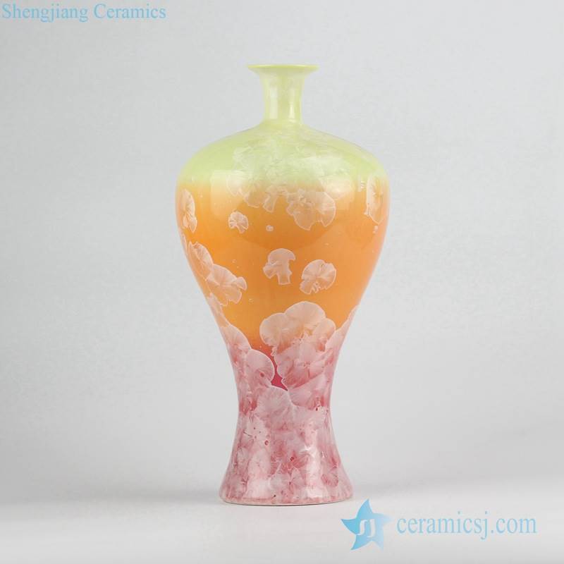 transmutation glaze flake crackle porcelain flower vase
