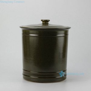 RZBY01-B Tea dust glaze large ceramic storage jar