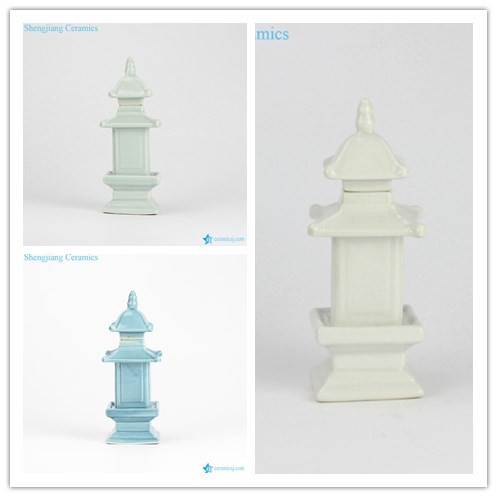 plain color made in China ceramic pagoda