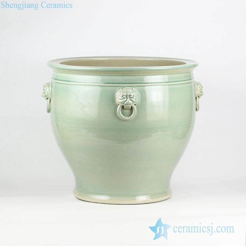 RZFH10-C/D/E      Large measurement plain color glossy surface porcelain vat