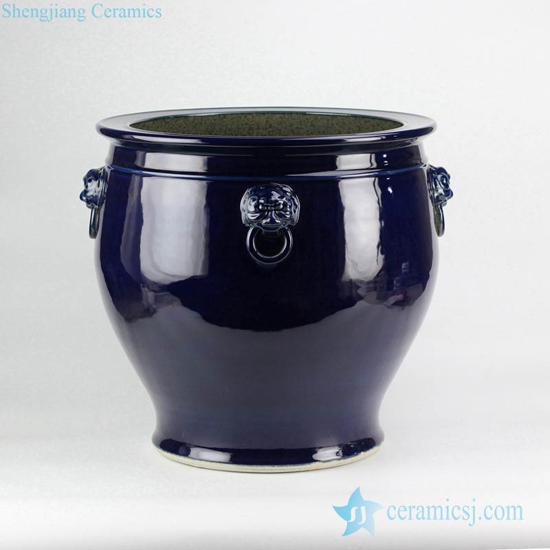 RZFH10-C/D/E      Large measurement plain color glossy surface porcelain vat