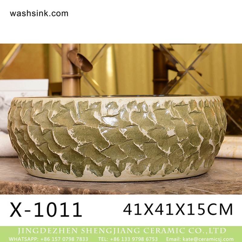 Hot Sales special design irregular shape sink antique ceramic wash basin