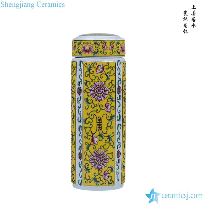 Ceramic thermal cup are China royal style