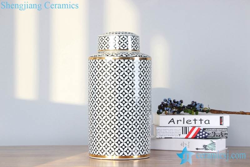 China produces ceramic tin jar