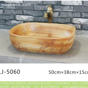 LJ-5060 Porcelain clay glazed Bathroom artwork Laundry Washing Basin Sink