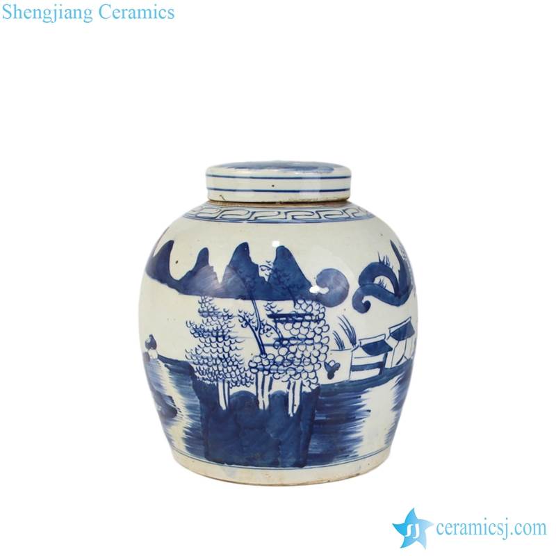 flat lid ceramic jar