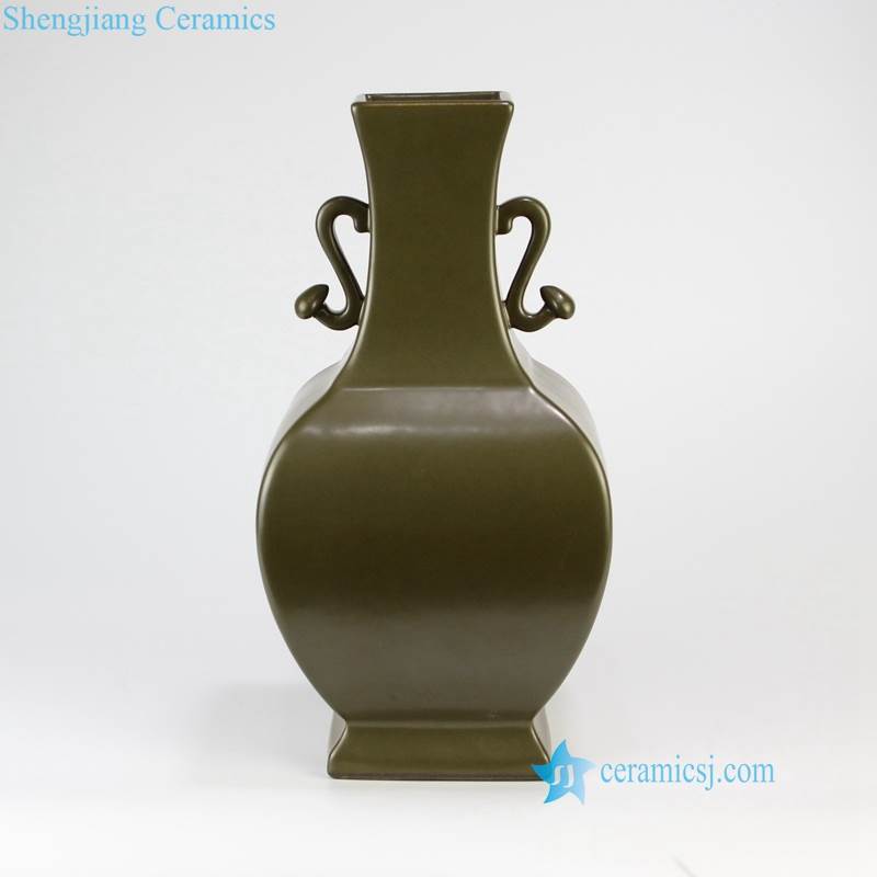 tea dust green porcelain vase