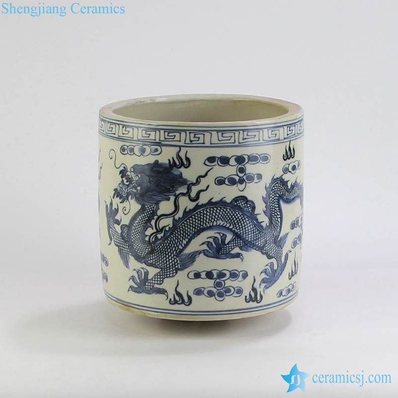 dragon porcelain pen holder