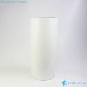 RZMS01 Plain white color Jingdezhen clay vase