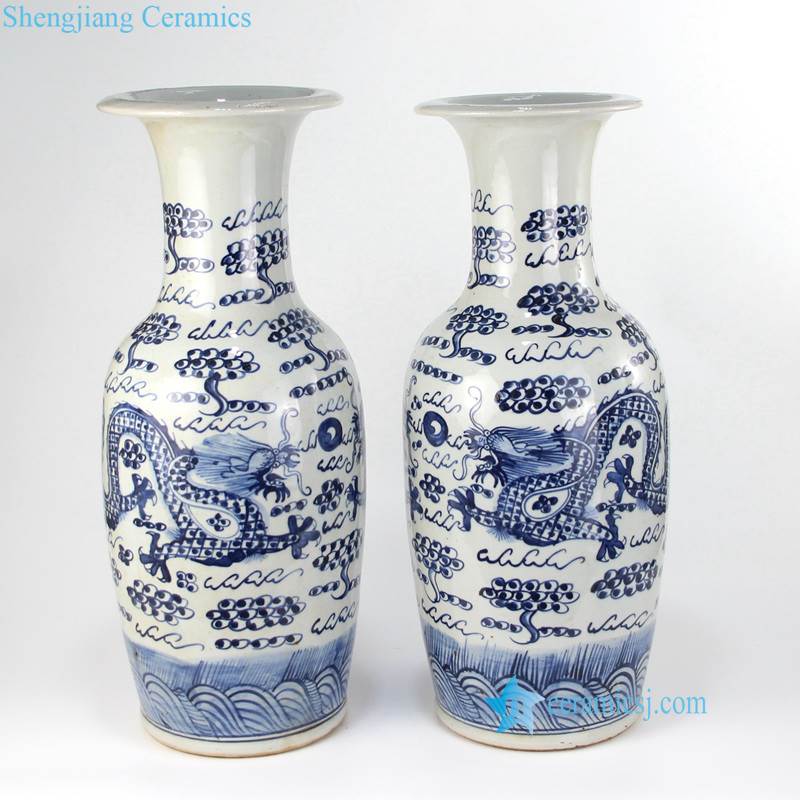 ceramic dragon vase