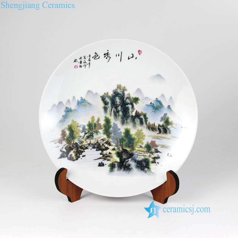 mountain ceramic plate