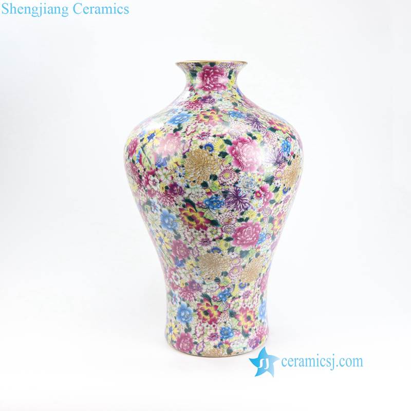 colorful porcelain vase