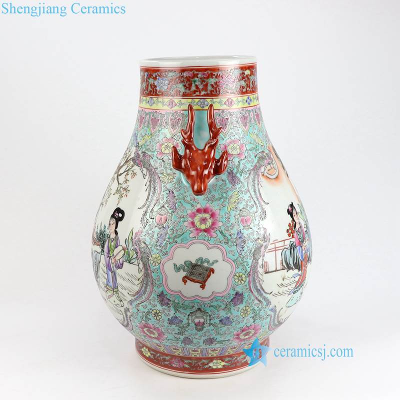 a dream in red mansions lady pattern vase