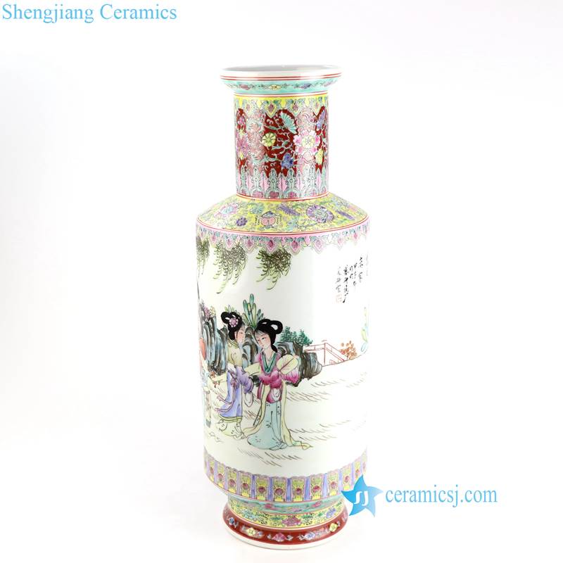 lady ceramic vase