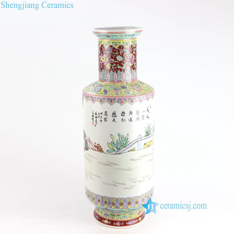 lady ceramic vase