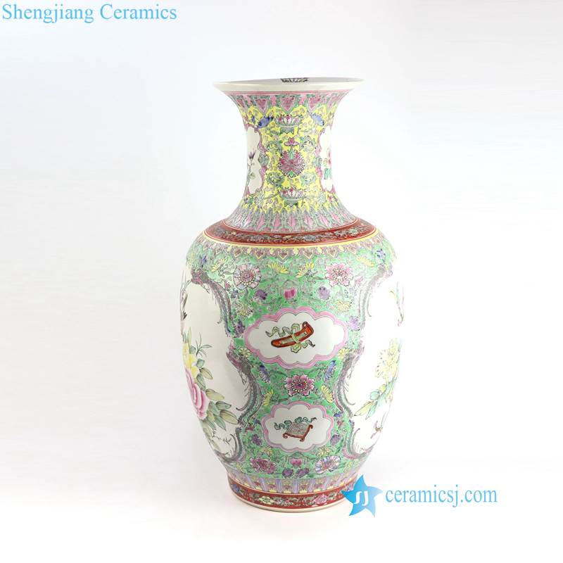 bird floral vase