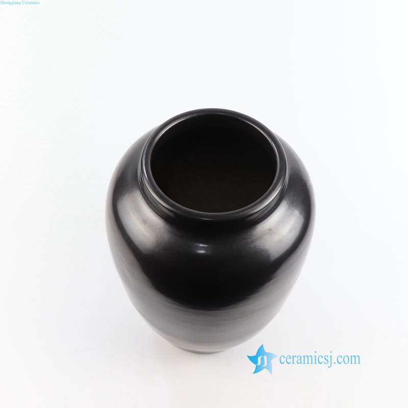 RZNS01 Matt black surface Shengjiang Ceramic customization ceramic vase
