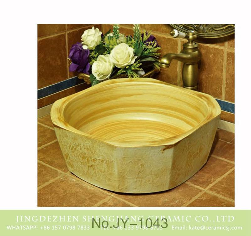 mud clay style ceramic basin