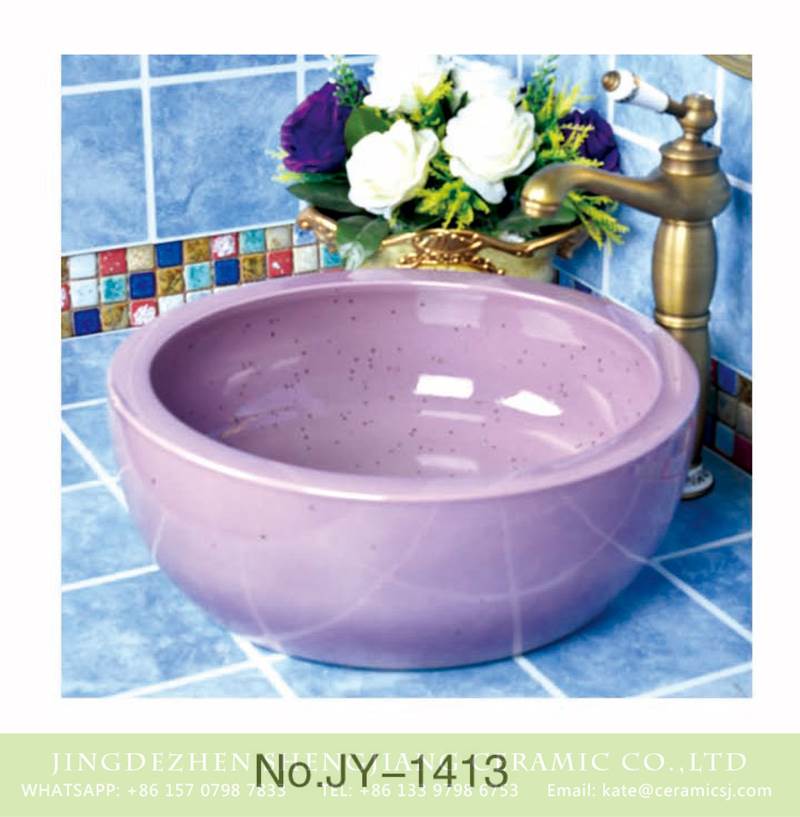 purple porcelain sink