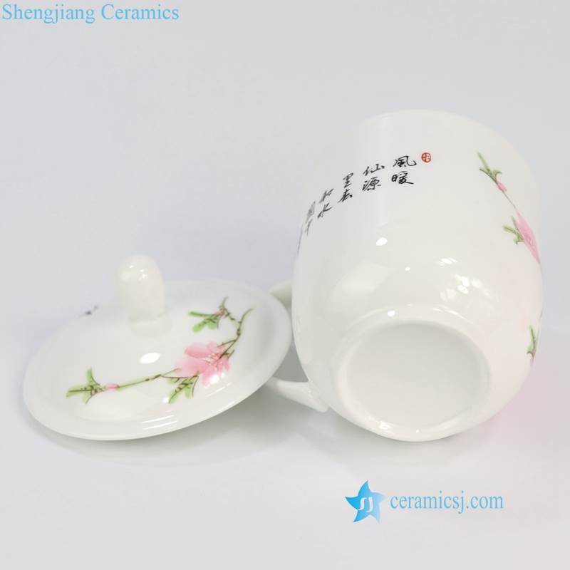 ZPK888 9-ABC China style bird flower landscape ceramic office cup