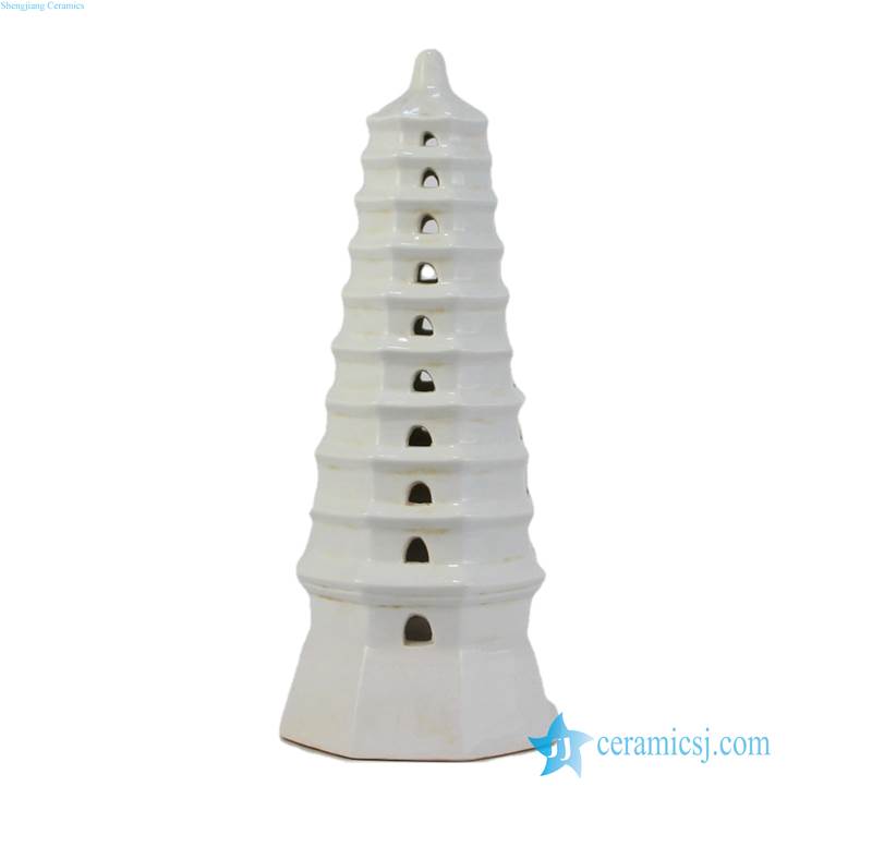 white ceramic pagoda
