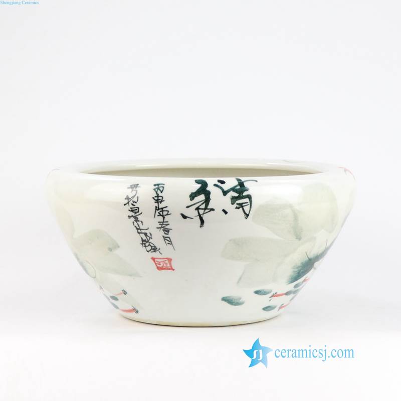 Lotus ceramic water pot