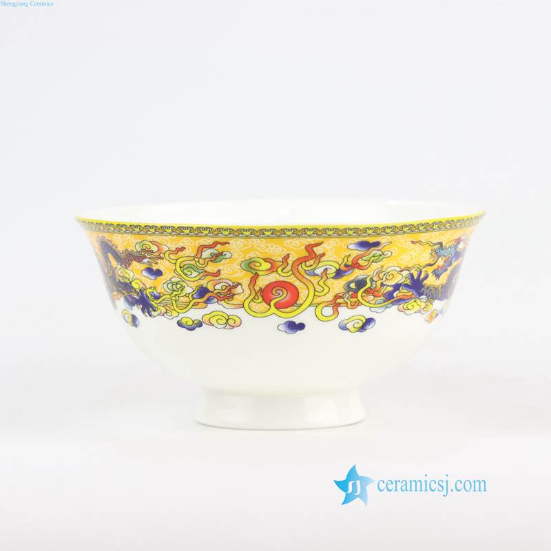 RZHF06-A Bone china made dragon pattern porcelain dinner ware set
