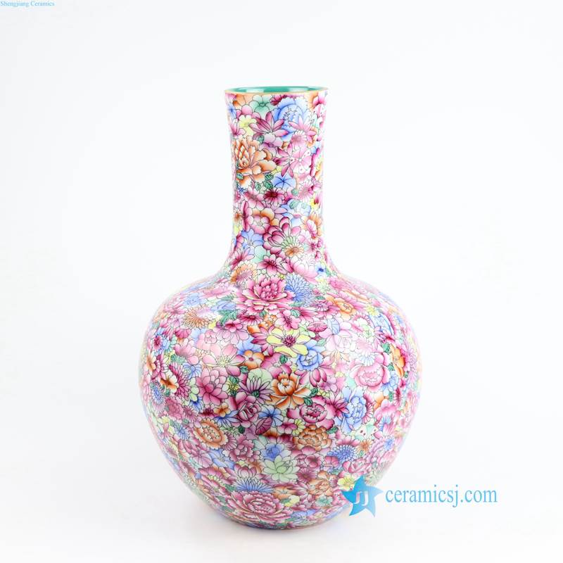 thousand flower porcelain jar
