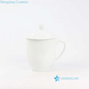 RZIC03-H Jingdezhen China pure white ceramic cup for office