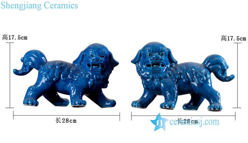 ceramic lion figurine