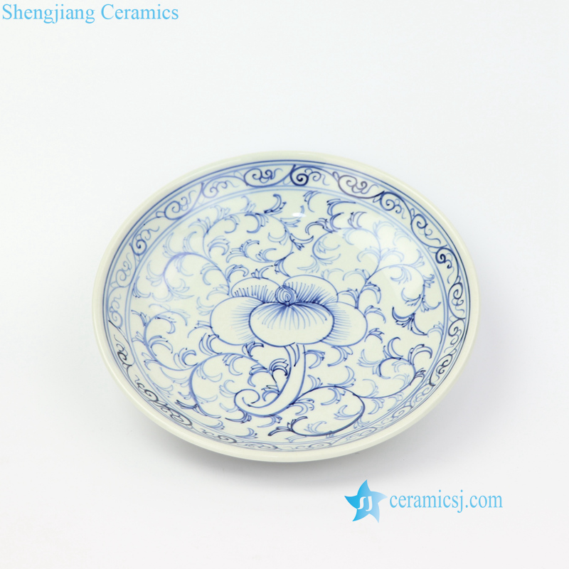 ceramic floral plate