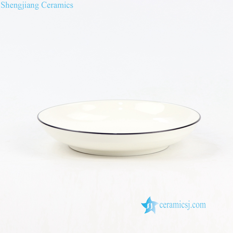 golden rim white ceramic dinner ware