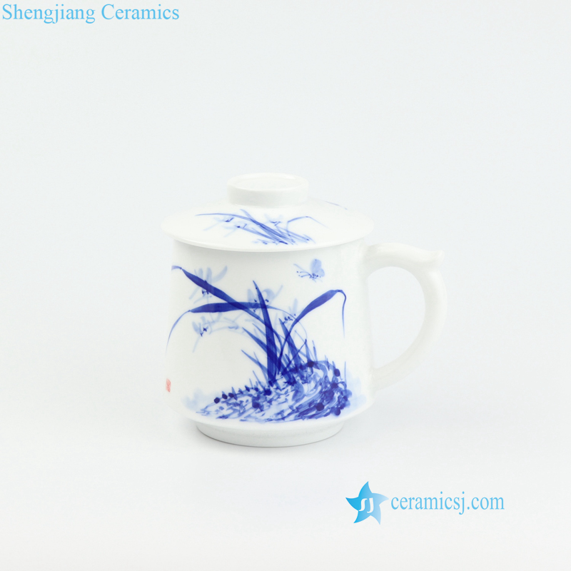 orchid plants ceramic cup