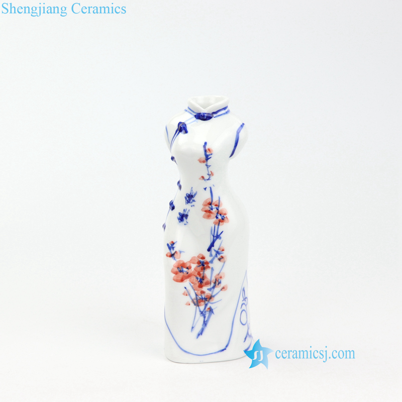 cheongsam design ceramic vase