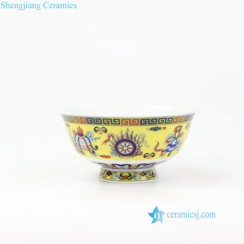 yellow ceramic bowl