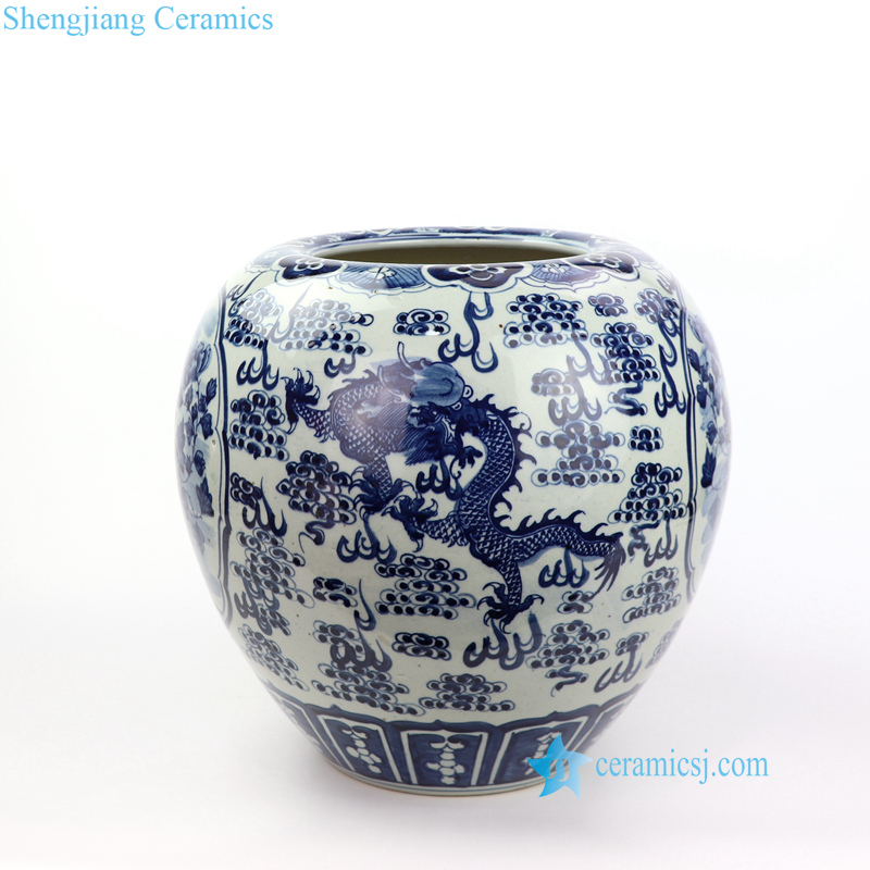 bird dragon ceramic vase