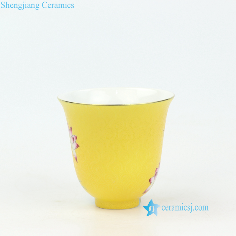 lotus porcelain tea cup