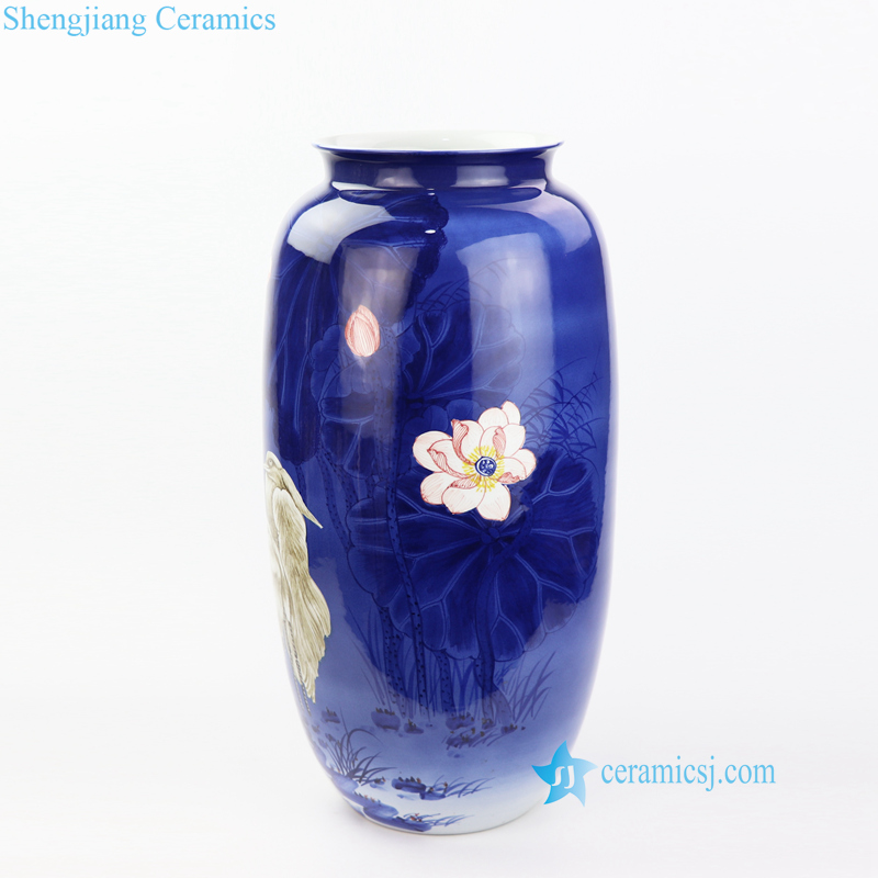 Jingdezhen artisan painted large vase