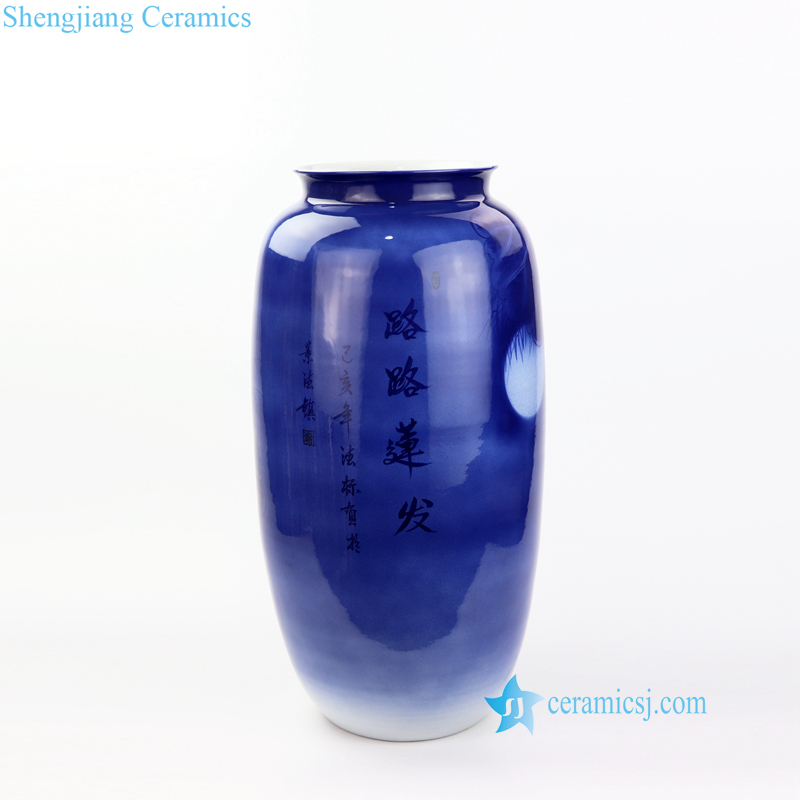 Jingdezhen artisan painted large vase