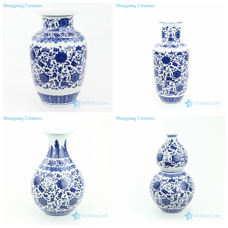 floral ceramic vase