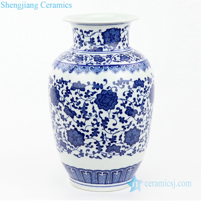 waxgourd shape porcelain vase