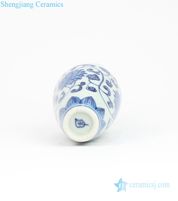 corn flower mini ceramic vase