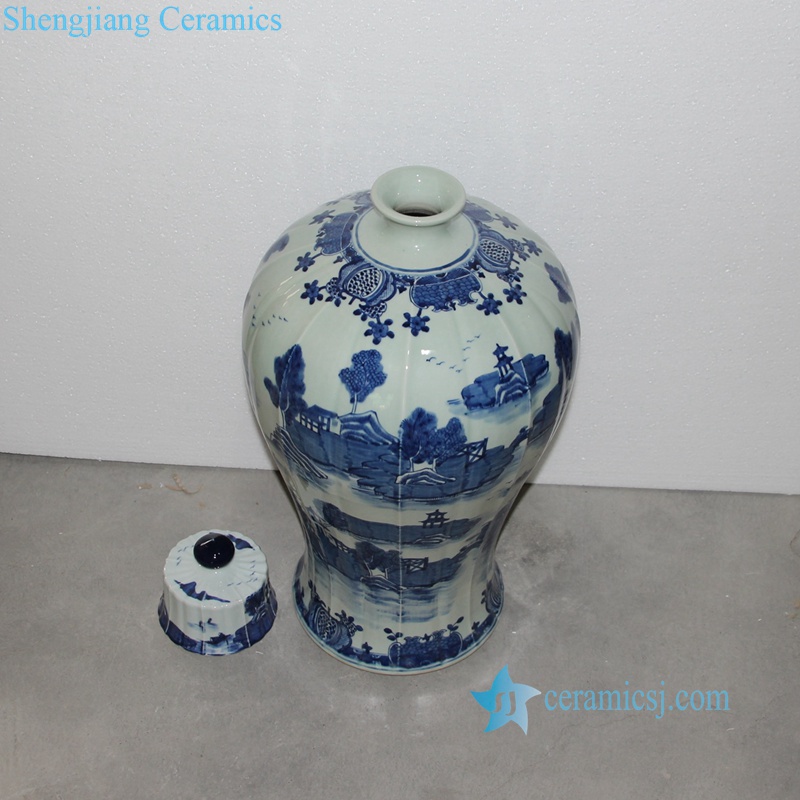 China water town porcelain jar