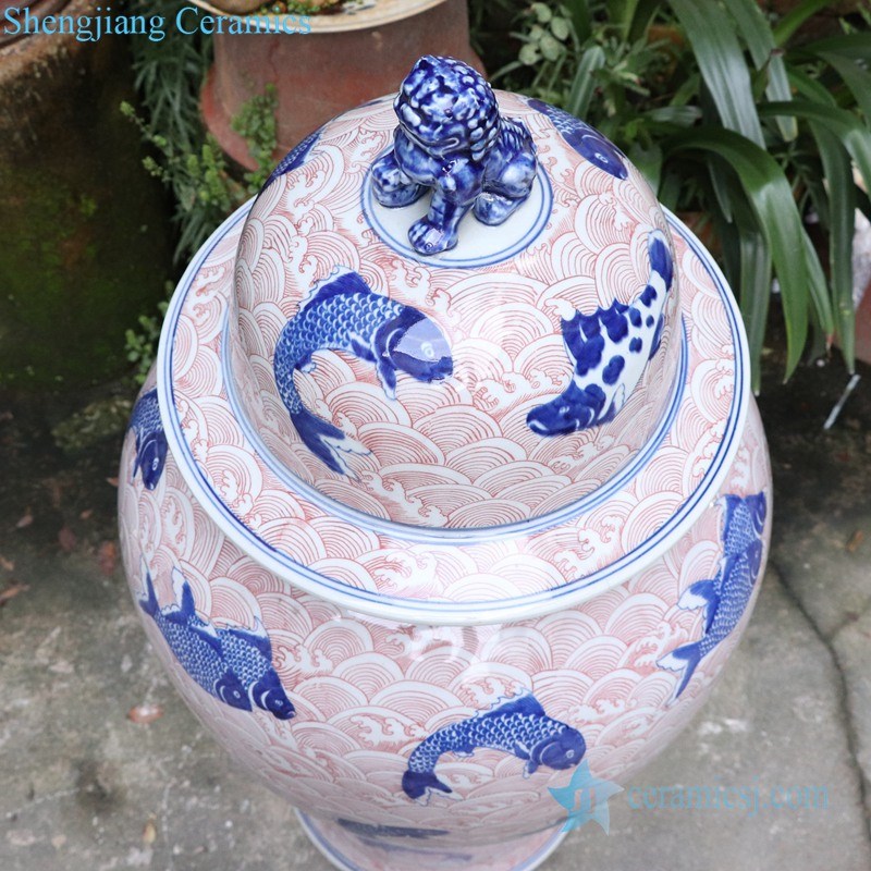 high quality ceramic covered storage jar
