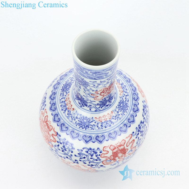 hand painted ceramic decorative vase