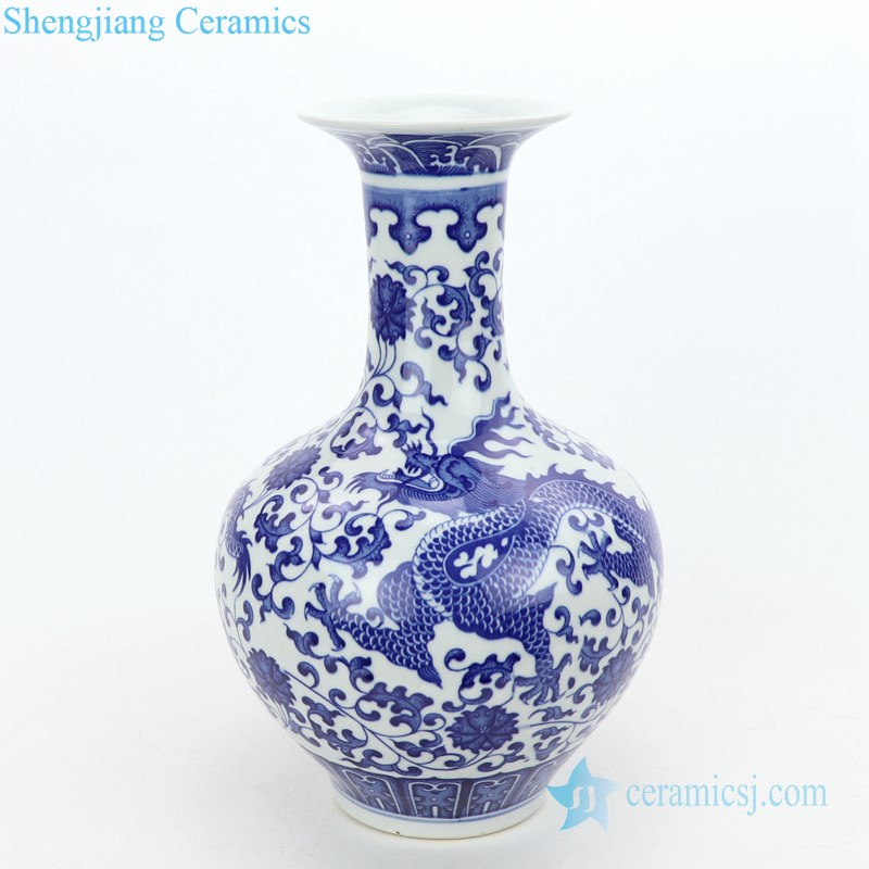 precious blue and white ceramic vase
