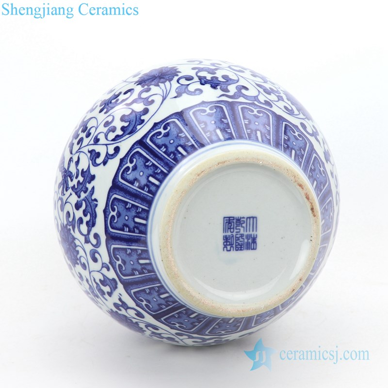 precious blue and white ceramic vase